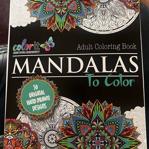 Mandalas Adult Coloring Book - Multicolor